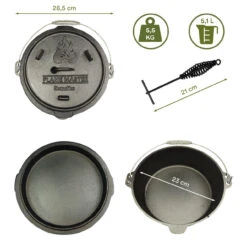 Skandika Dutch Oven Flame Master 5,1 Liter -Skandika DE SK 6025 02 1280x1280