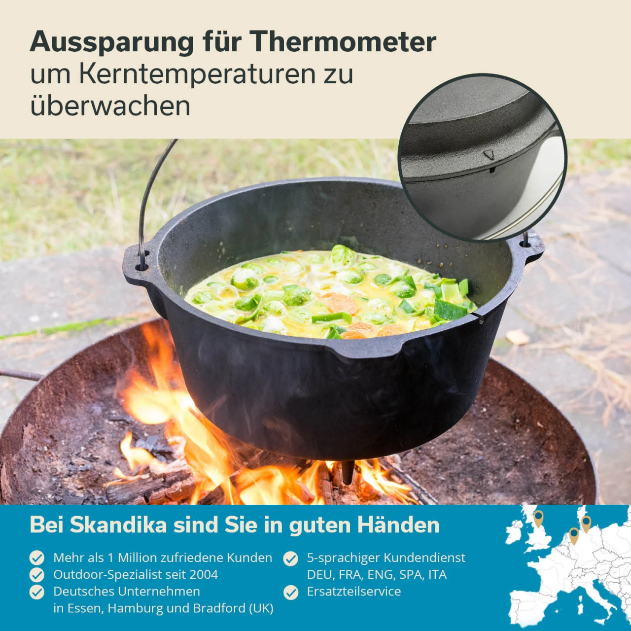 Skandika Dutch Oven Flame Master 8,5 Liter 6 Skandika Dutch Oven Flame Master 8,5 Liter – Bild 6