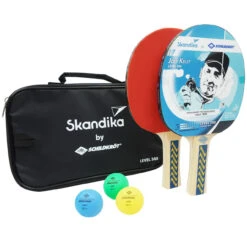 SKANDIKA Tischtennisschläger-Set Mit 3 Bällen