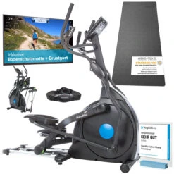 Skandika Crosstrainer CardioCross Carbon Champ Mit Matte -Skandika SF 4200 SET 01 1280x1280
